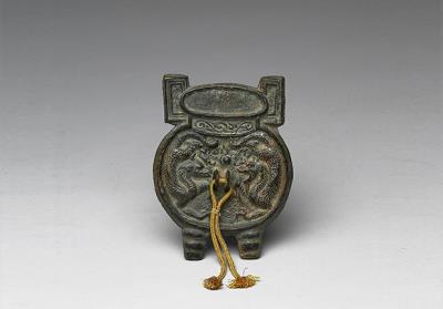 图片[2]-Bronze mirror in the form of an ancient cauldron with paired dragons, Southern Song period (1127-1279)-China Archive